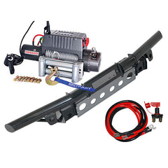 Land Rover Defender 9500lb Winch & Tubular Winch Bumper Kit - Britpart - DB1349