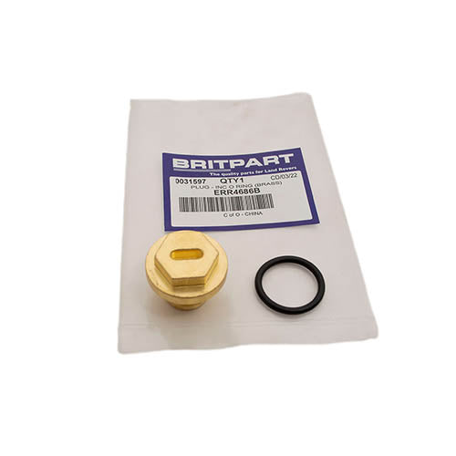 PLUG - INC O RING (BRASS) - BRITPART - ERR4686B