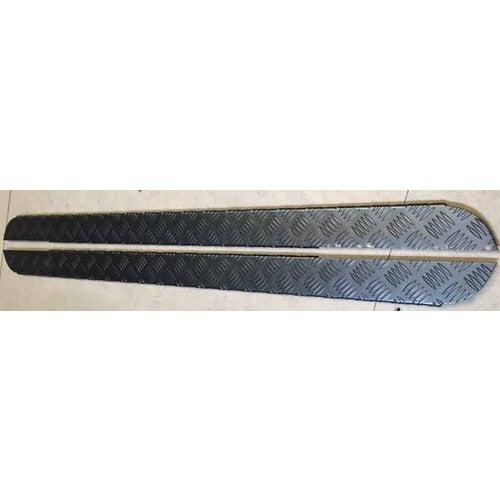 Land Rover Series 3 88" Sill Protector Chequer Plate 2Mm Black - DDS Metals - LR142B