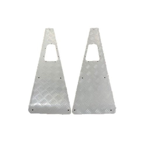 Defender 3Mm Satin Wing Top Protectors (C/Sunk & S/S Fittings) - DDS Metals - LRB100S