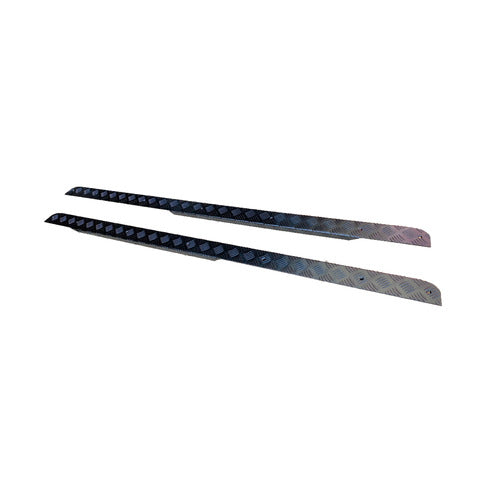 110 Hard Top & Pick Up 3Mm Black Side Sill Protectors  (C/Sunk & S/S Fittings) - DDS Metals - LRB111B