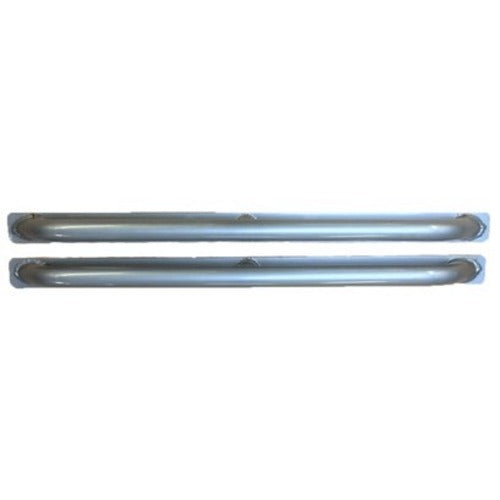 Defender 90 Side Protection Bars (Doors Only) Silver - DDS Metals - LRB892S