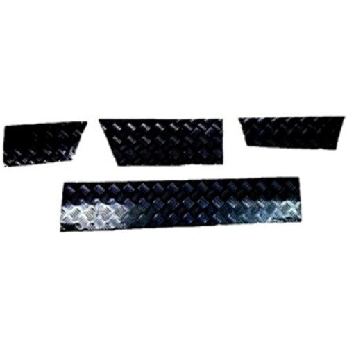 Discovery 1 Skirting Chequer Plate Black - DDS Metals - LRD304B