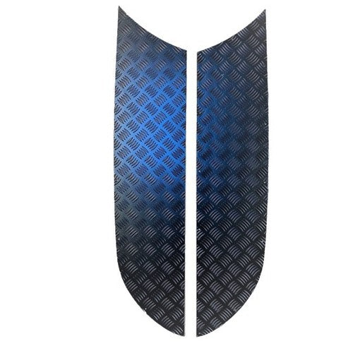 D3 & D4 Chequer Plate Bonnet Sides (Black) - DDS Metals - LRD400B