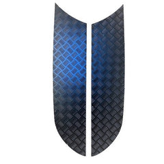 D3 & D4 Chequer Plate Bonnet Sides (Black) - DDS Metals - LRD400B