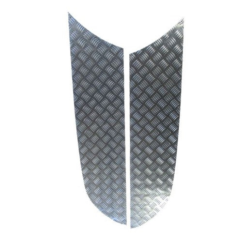 D3 & D4 Chequer Plate Bonnet Sides - DDS Metals - LRD400
