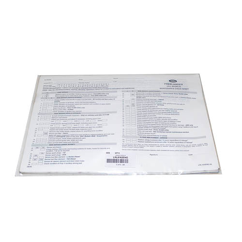 L-MAINT CHECK S - BRITPART - LRL0162ENG