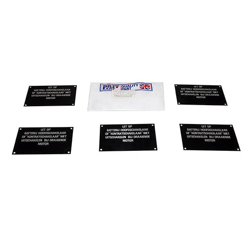 BATTERY SWITCH LABEL - OEM - MRC3289