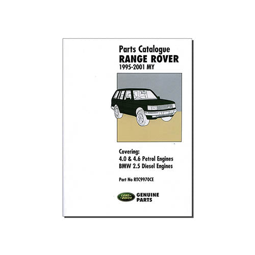 PARTS CATALOGUE NEW RANGE ROVER - BROOKLANDS - RTC9970CE