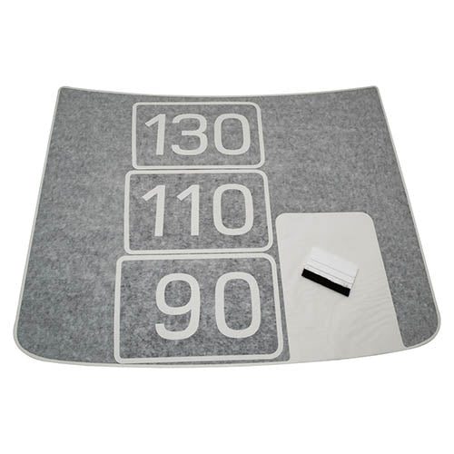 Land Rover Defender L663 Matt Black Self Adhesive Anti-Glare Bonnet Decals - Land Rover - VPLEP0517