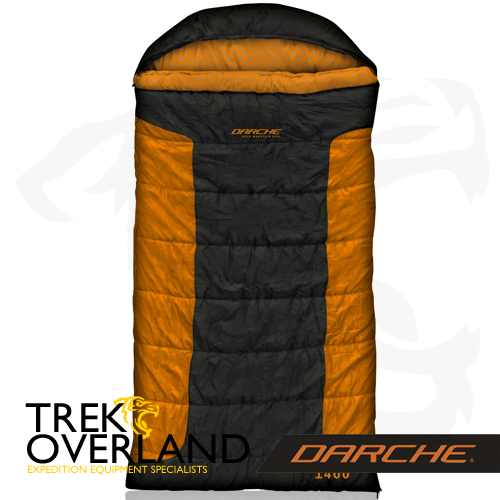 Cold Mountain 0°C 1400 (Dual) - Black / Orange - Sleeping Bag - Darche - T050801620