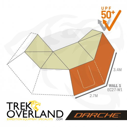 EC27 W1 - Wall Set 1 for Eclipse 270° Awning (UK Drivers Side) - Awning - Darche - T050801745E