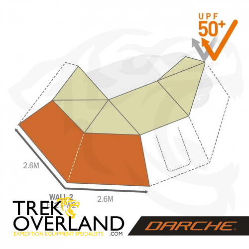 EC27 W2 - Wall Set 2 for Eclipse 270° Awning (UK Drivers Side) - Awning - Darche - T050801745F