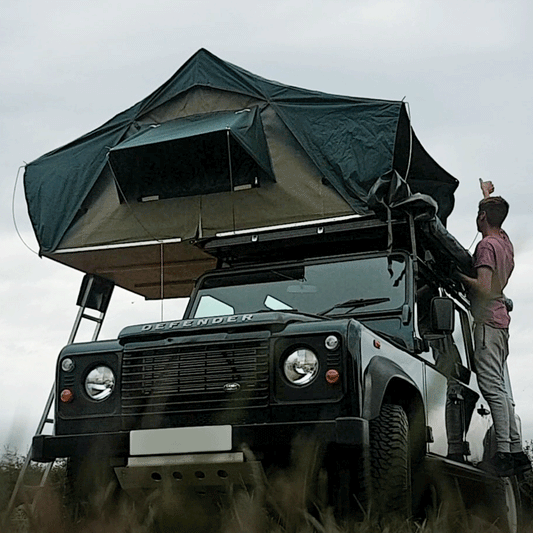 Closing a Hannibal Roof Tent