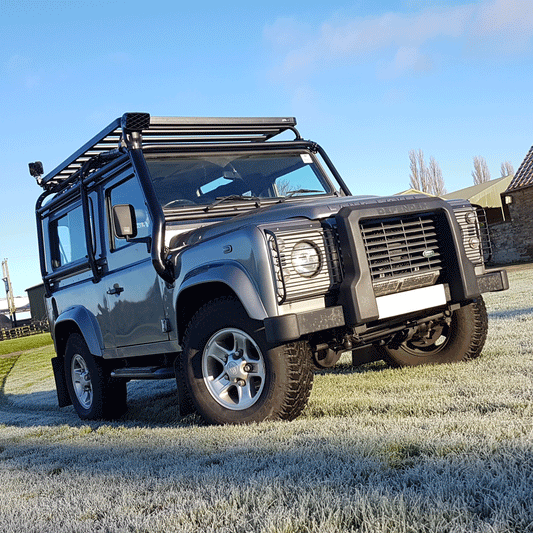Land Rover Defender 90 Full External Roll Cage and Roof Rack