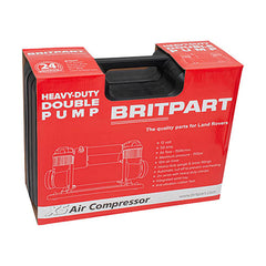 Heavy Duty 12V Double Pump Portable Air Compressor - Britpart XS - DA2392XS