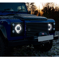Land Rover Defender Lynx Halo 7 Inch LED Headlamp Upgrade (Pair) - Britpart - DA3462