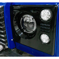 Land Rover Defender Lynx Halo 7 Inch LED Headlamp Upgrade (Pair) LHD - Britpart - DA3463