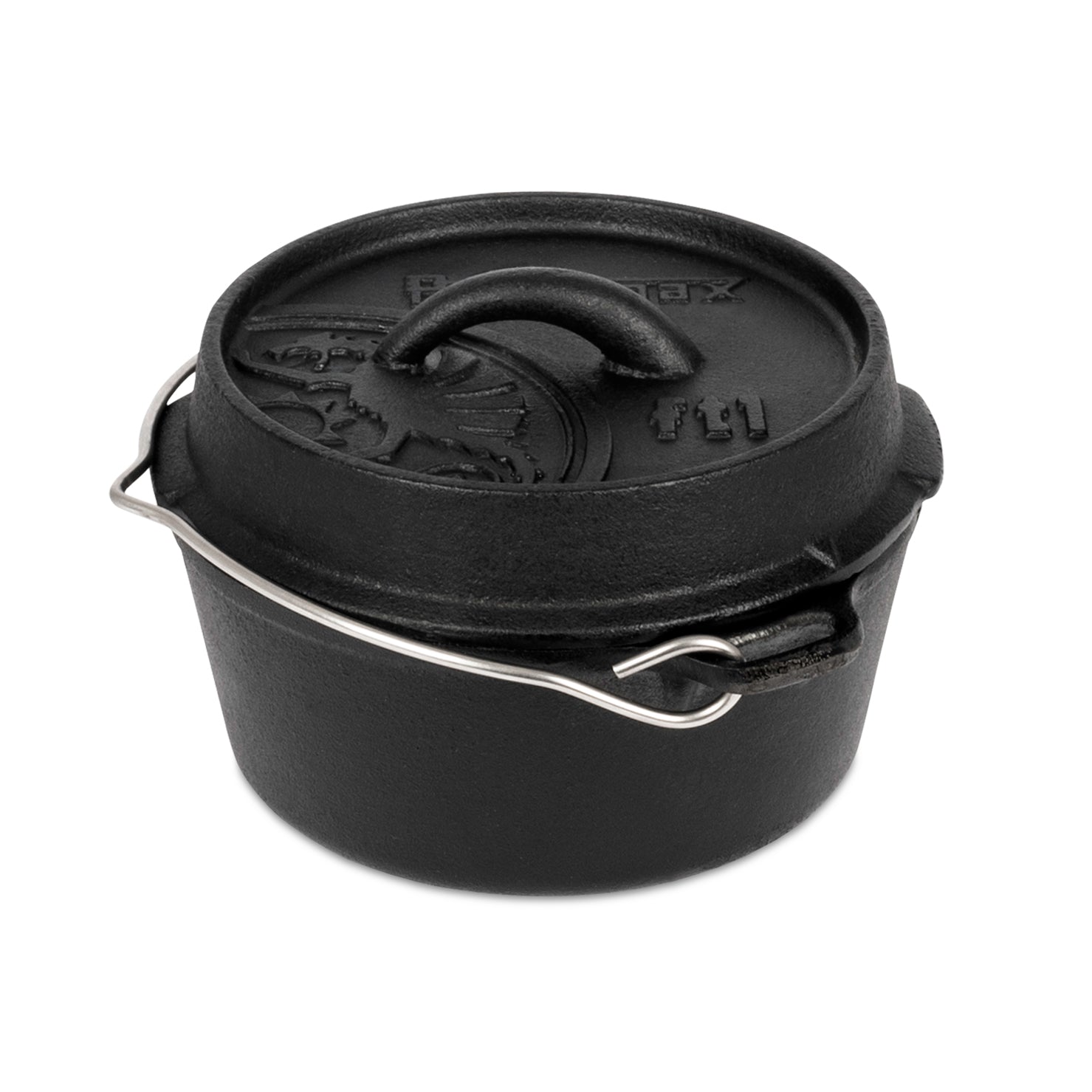 Cast Iron Dutch Oven ft1 Camp Cooking Pot with a Flat Bottom Surface - Petromax - ft1-t