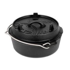 Cast Iron 1.6L Dutch Oven with a Flat Bottom - Petromax - ft3-t