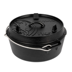 Cast Iron 3.5L Dutch Oven with a Flat Bottom - Petromax - ft4.5-T