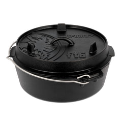 Cast Iron 5.5L Dutch Oven with a Flat Bottom - Petromax - ft6-t