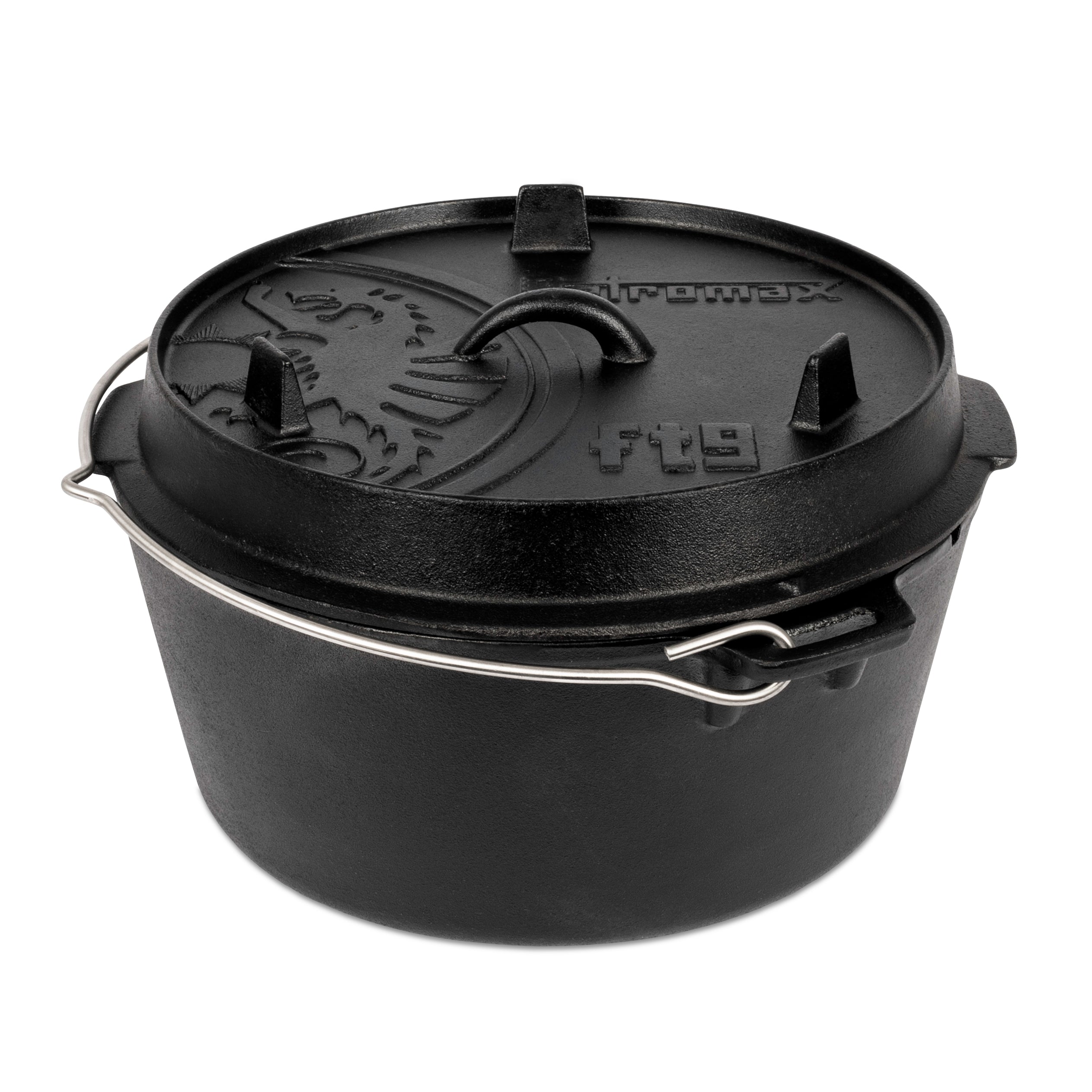 Cast Iron 7.5L Dutch Oven with a Flat Bottom - Petromax - ft9-t