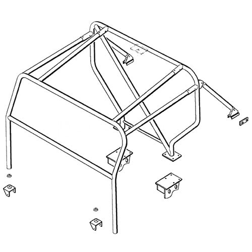 Land Rover Defender 90 Pick Up Roll Cage - Safety Devices - RBL1536SSS