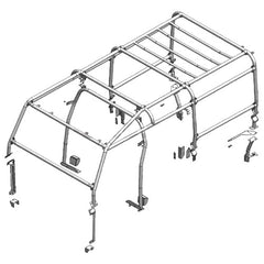 Land Rover Defender 110 External / Internal Roll Cage - Safety Device - RBL1727SSS