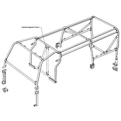Land Rover Defender 110 External / Internal Roll Cage - Safety Device - RBL1837SSS