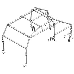 Land Rover Defender 110 Double Cab External Roll Cage - Safety Devices - RBL2437SSS
