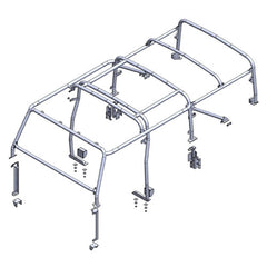 Land Rover Defender 110 Soft Top External/Internal Roll Cage - Safety Devices - RBL3087SSS
