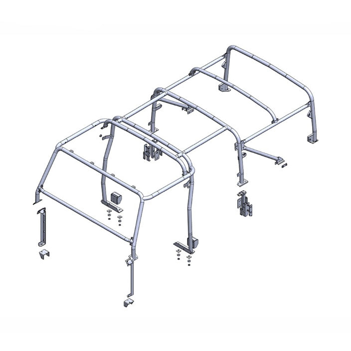 Land Rover Defender 110 Soft Top External/Internal Roll Cage - Safety Devices - RBL3107SSS