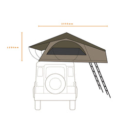 Darche Base Camp 2200 Roof Tent with Annex - Darche - T050801636