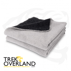 100% Wool Outdoors Blanket (Smokey White / Dark Grey) - Petromax - 861-de-271-150