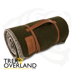 100% Wool Outdoors Blanket (Moss Green / Black) - Petromax - 861-de-471-150