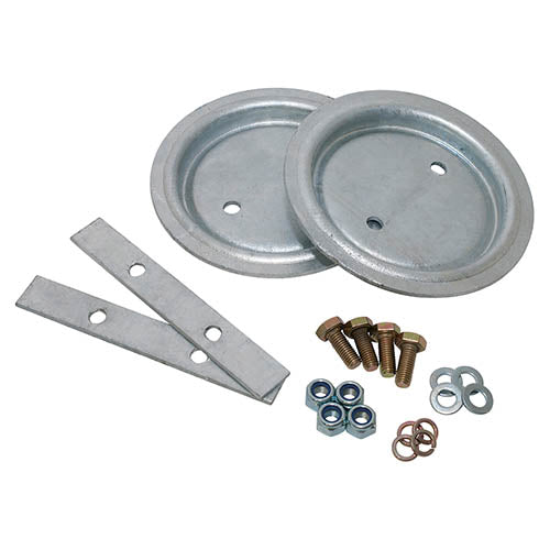 GALVANISED REAR SPRING SEAT AND FITTING KIT 110/130 - BRITPART - DA1233