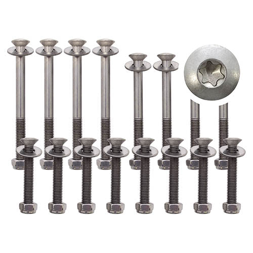 Land Rover Defender TDCI Puma 2nd Row Stainless Steel Door Hinge Bolt Kit - BRITPART - DA1260P
