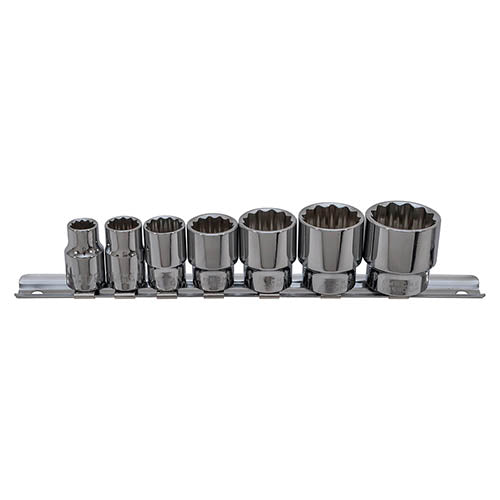 SOCKET SET - WHITWORTH 3/8"D 7PC - LASER - DA1665