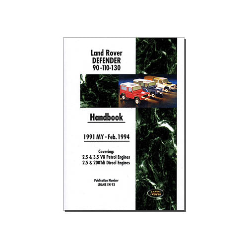 LROVER DEFENDER 91-94 HANDBOOK LRDF1H - BROOKLANDS - DA3162