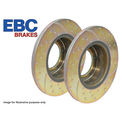 BRAKE DISC FRONT (PAIR) - EBC - DA4165