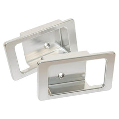 DEFENDER DOOR LEVER SURROUND PAIR SILVER - BRITPART - DA8954