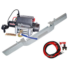 Land Rover Defender 12000lb Winch & Galvanised Winch Bumper Kit - Britpart - DB1313GALV