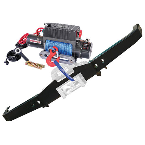 Land Rover Discovery 1 Winch Bumper and Winch Kit with Dyneema Rope - Britpart - DB1325R