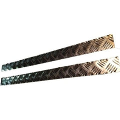 Land Rover Series  3 Bottom Of Front Door Chequer Plate Black - DDS Metals - LR153B