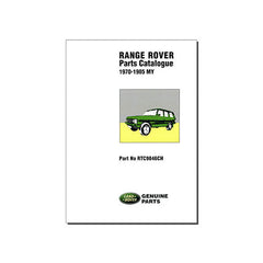 PARTS CAT RR CLASS >1985 - BROOKLANDS - RTC9846CH