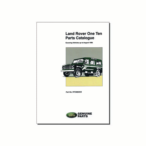 PARTS CAT DEF. 110 >1986 - BROOKLANDS - RTC9863CE