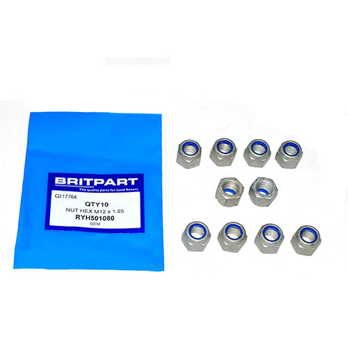 NUT HEX M12 x 1.25 - OEM - RYH501080