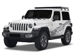 Jeep Wrangler JL 2 Door (2018-Current) Slimline II 1/2 Roof Rack Kit - Front Runner - KRJW026T