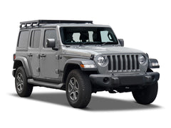 Jeep Wrangler JL 4 Door (2018-Current) Slimline II 1/2 Roof Rack Kit - Front Runner - KRJW027T